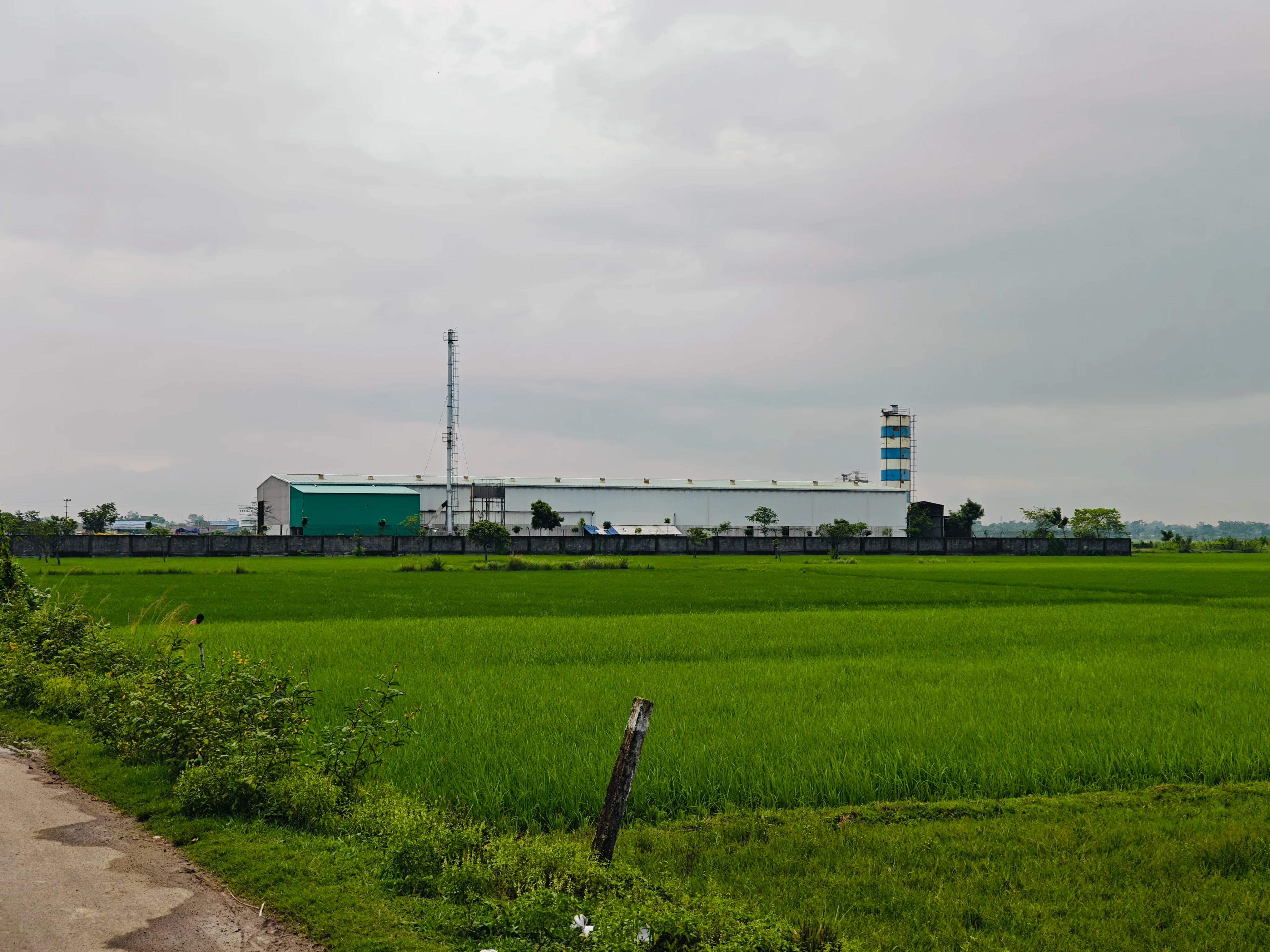 Outside view of the Klavetek AAC block factory in Malda, West Bengal